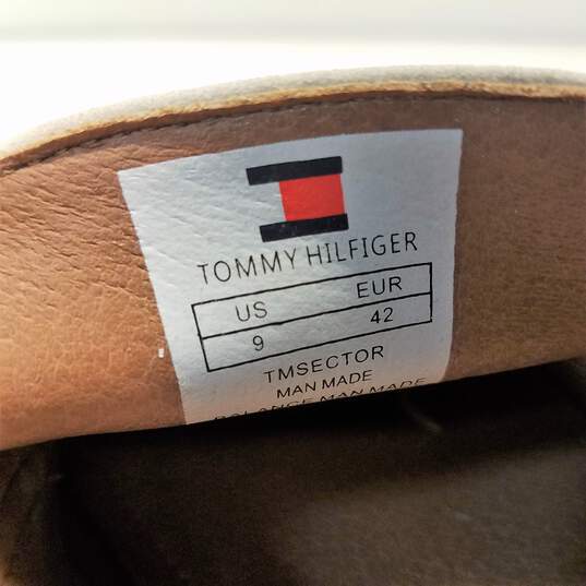 Tommy Hilfiger Sector Brown/White Slip On Penny Loafers Men's Size 9 image number 8