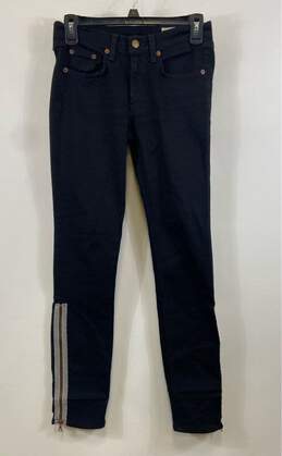 Rag & Bone Womens Blue Denim 5 Pocket Design Dark Wash Skinny Jeans Size 28