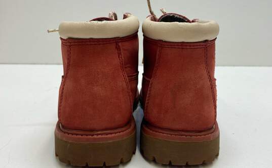 Timberland 6 Inch Burgundy Combat Work Boots Women's Size 6.5M image number 4