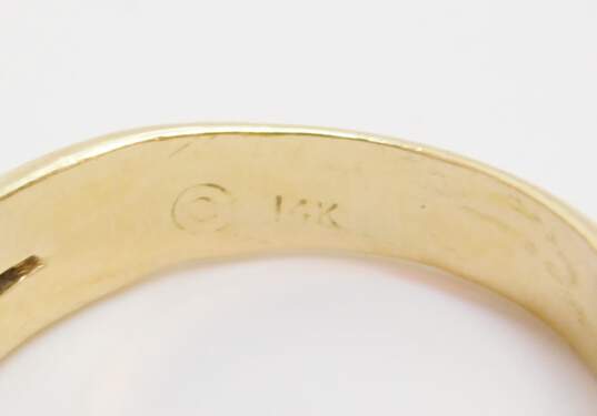 14K Yellow Gold 0.83 CTTW Round Diamond 5 Stone Ring 6.6g image number 2