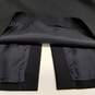 Womens Black Wool Back Slit Knee Length Straight & Pencil Skirt Size 40 image number 4