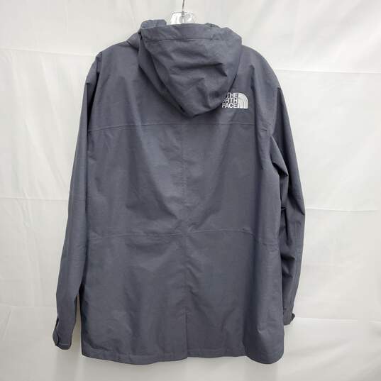 The North Face MN's Gotel Steel Gray Dry Vent Waterproof Hooded Parka Size L image number 2