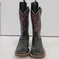 Tony Lama Men's Brown/Black Leather Cowboy Boots Size 12EE image number 2