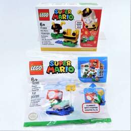 Sealed Lego Super Mario Building Toy Sets 71393 Bee & 30385 Mushroom Surprise