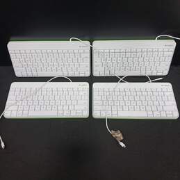 Bundle of 4 Logitech Wired Keyboard for iPad Lightning Connector