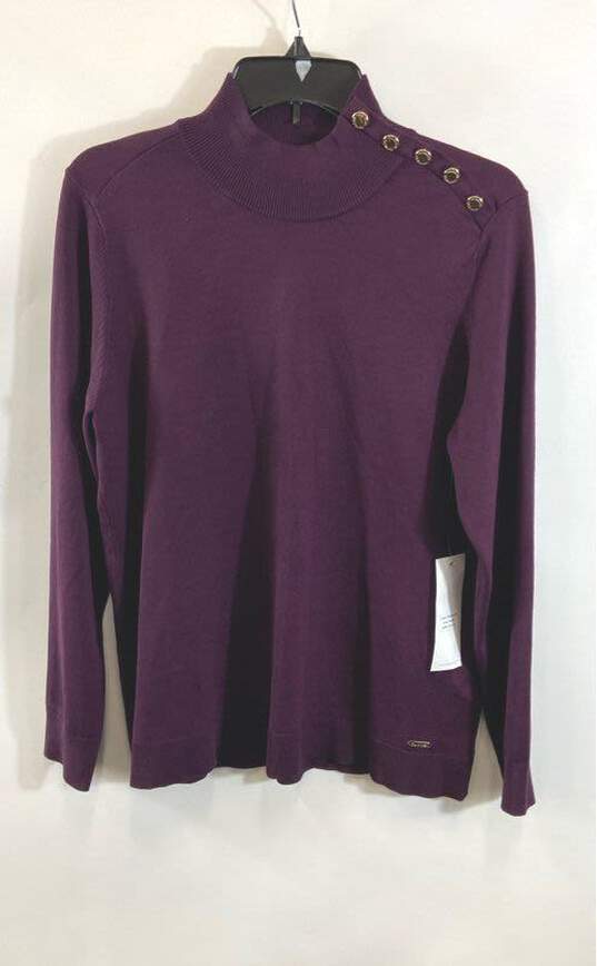 Calvin Klein Purple Sweater - Size Large image number 1