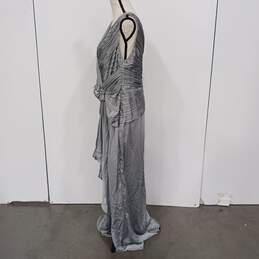 Adrianna Papel Women's Gray Sleeveless Maxi Dress Size 16W NWT alternative image