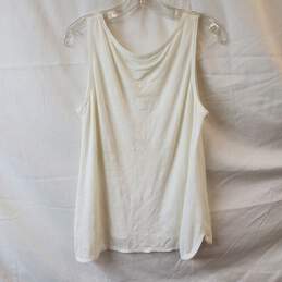 Eileen Fisher White Tank Top Size S alternative image