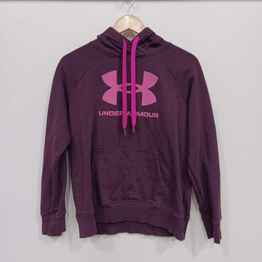 Under Armour Women's Maroon Pullover Hoodie Size M image number 1