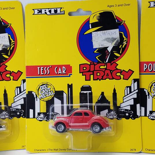 Lot of 3 Ertl Dick Tracy Cars- Police Car, Tracy's Car, Tess' Car image number 3