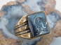Vintage 10K Yellow Gold Carved Cameo Ring for Repair 6.6g image number 2