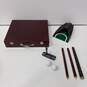 EXECUTIVE INDOOR GOLF SET IN WOODEN ROSEWOOD BOX image number 1