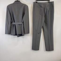 Tahari Women Grey 2PC Pant Suit Sz 16 alternative image