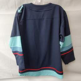 Kraken NHL Pullover Long Sleeve Jersey Size L/XL alternative image