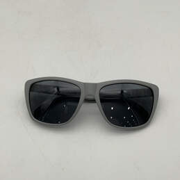 Mens Gray Lightweight Full Rim Water Friendly Square Sunglasses w/ Dust Bag alternative image