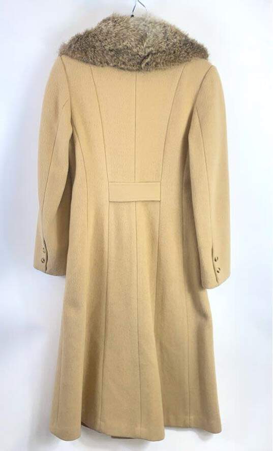 Unbranded Women Brown Wool Coat M image number 2