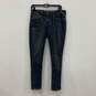Womens Blue Denim Medium Wash 5 Pocket Design Skinny Leg Jeans Size 10 image number 1