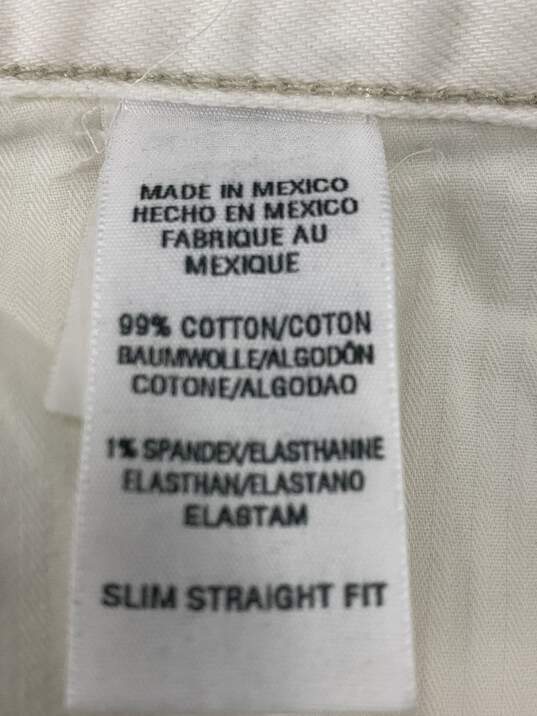 Lucky Brand White Jeans - Size Medium image number 8