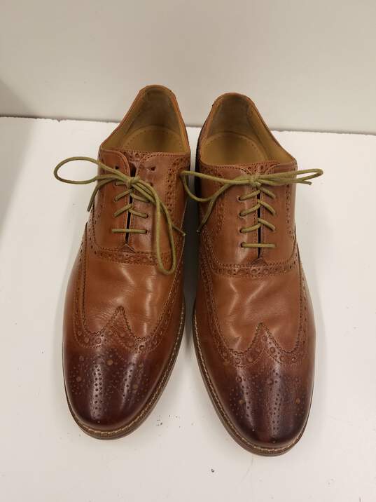 Cole Haan Brown Leather Cambridge Wingtip Oxfords Men's Size 10.5 image number 5