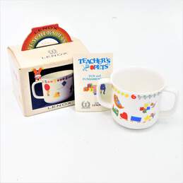 Lenox Teachers Pets Mug Childs Double Handle Numbers Cup Ceramic Made In England