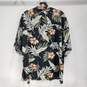 Banana Cabana Men's Floral Hawaiian Button Up Shirt Size XL image number 2