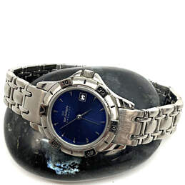 Designer Skagen Denmark 63SSXN Silver-Tone Round Dial Analog Wristwatch