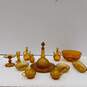 Bundle of 13 Amber Glass Dishes image number 1