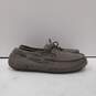 Ugg Men's Shearling-Lined Gray Suede Driving Moccasins Size 9 image number 4