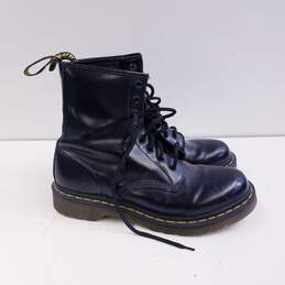 Dr Martens Patent Leather 11821 Combat Boots Black 9 alternative image