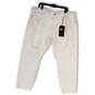 NWT Womens White Wedgie Distressed High-Rise Denim Skinny Jeans Size 24W image number 1