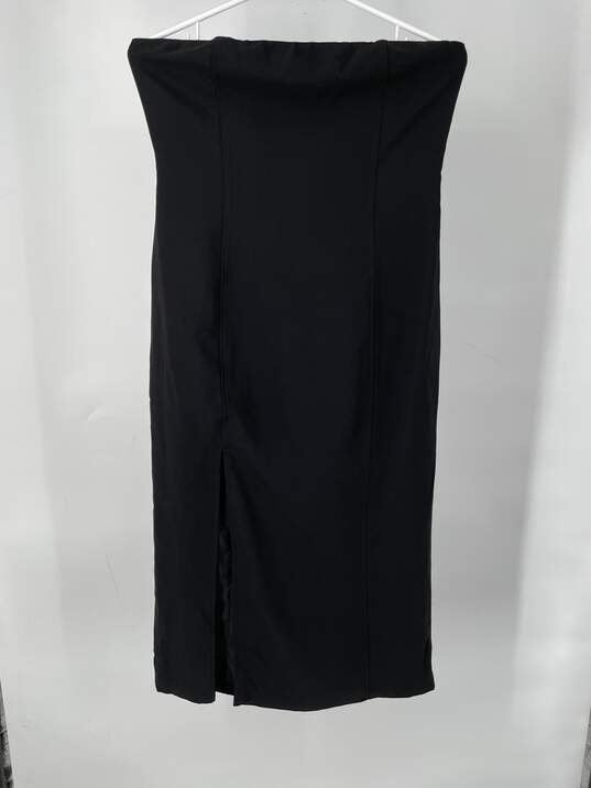 Forever 21 Womens Black Strapless Side Slit Mini Dress Size M T-0528185-I image number 1