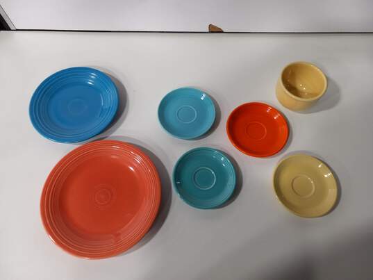 7 Piece Assorted HLC Fiesta Dishware image number 2