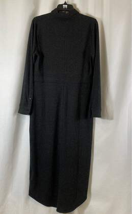 NWT Faherty Womens Black Long Sleeve Button Front Sweater Dress Size Medium alternative image