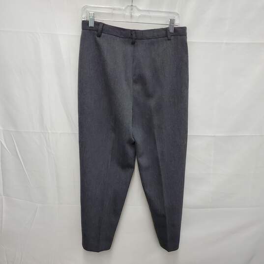 Philippe Adec Paris WM's Gray Cotton Pleated Pants Size S image number 1