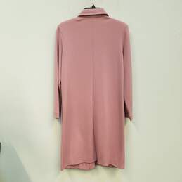 YSL Womens Pink Collared Long Sleeve Pockets Button Front Jacket Size Large alternative image