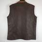 Unbranded Men Brown Leather Vest SZ NA image number 2