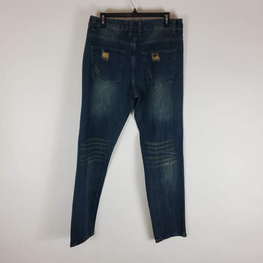 Romwe Men Blue Jeans 32 NWT image number 2