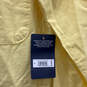 NWT Womens Yellow Long Sleeve Pockets Button Front One-Piece Jump Suit Sz S image number 5