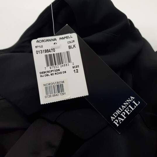 Adrianna Papell Black Sleeveless Women's Sheath Dress Size 12 NWT image number 4