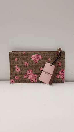 Juicy Couture For Get Me Not Rose Print Clutch Wristlet Wallet alternative image