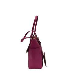 Bright Pink Leather Handbag/Card Holder alternative image