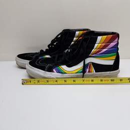 Vans Black Rainbow High Top Sneakers alternative image