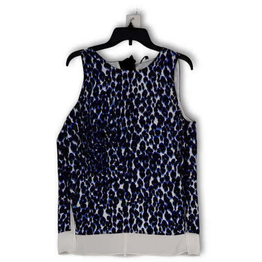 NWT Womens Multicolor Animal Print Tie Back Sleeveless Tank Top Size Large image number 2