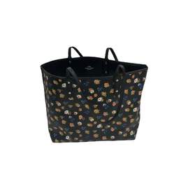 Reversible Tote Bag with Zipper Pouch Floral/ Black alternative image