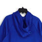 Mens Blue Long Sleeve Kangaroo Pocket Pullover Hoodie Size Medium image number 4