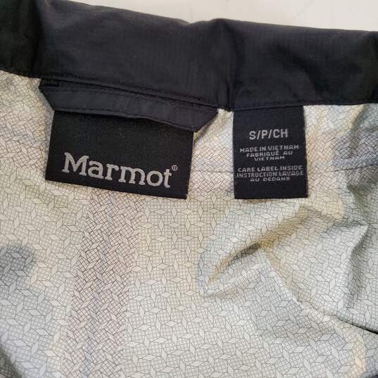Marmot Black Hooded Nylon Jacket Size S image number 3