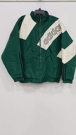 Vintage Retro Adidas Men's Windbreaker Full Zip Warm-Up Jacket Size M