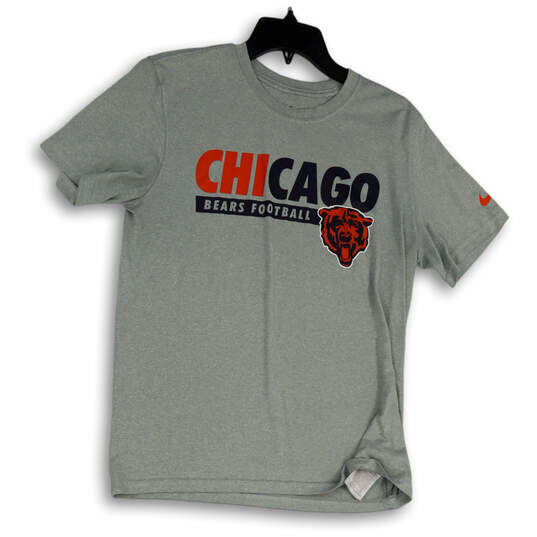 Mens Gray Graphic Chicago Bears Crew Neck Short Sleeve T-Shirt Size Medium image number 1
