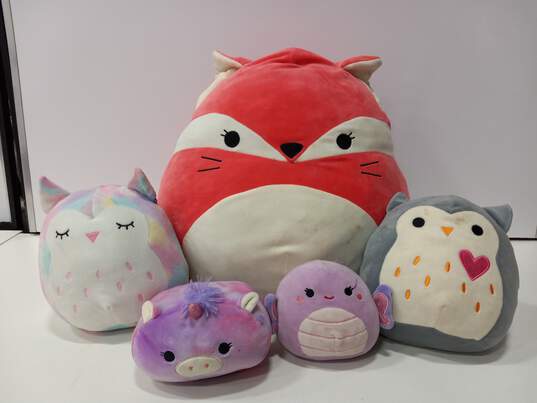 Bundle Of Five Assorted Squishmallows Plush Toys image number 1