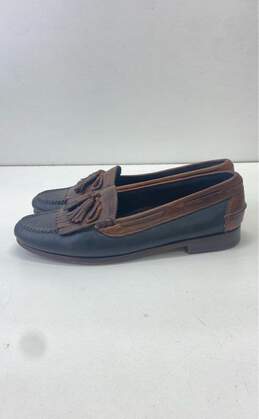Cole Haan Black/Brown Leather Tassel Kiltie Casual Loafers Men's Size 10D